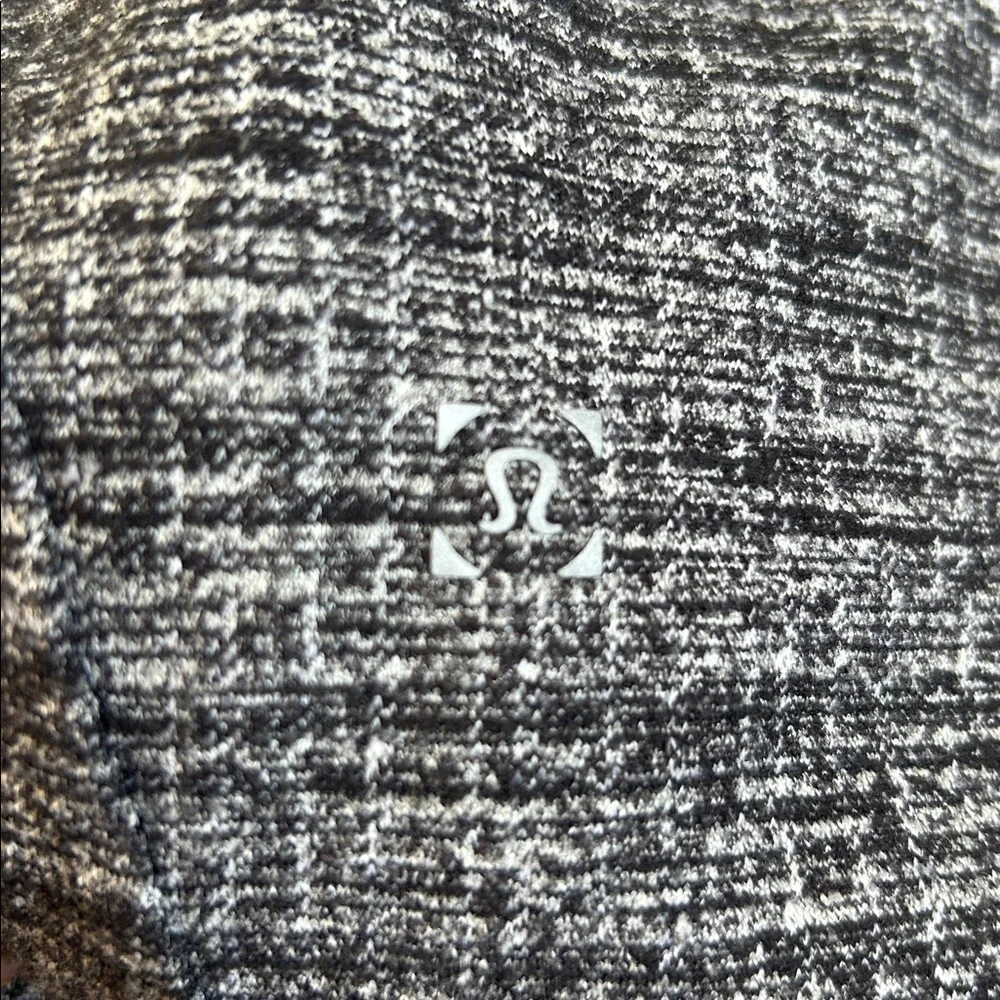 Lululemon Heathered Gray Hooded Full Zip Jacket Thumbholes Size L